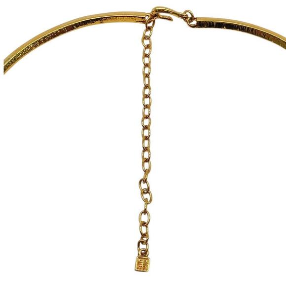 Givenchy Rhinestone x Metal Gold Necklace and Earrings - Picture 10 of 14